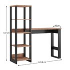 Escrivaninha Mesa Escritório Industrial Com Torre Preto/solan