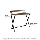 Escrivaninha Mesa Escritório Industrial Dobrável 1 Prateleira
