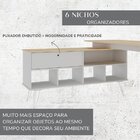 Escrivaninha Mesa Escritório Industrial Em L 1 Porta 5 Nichos