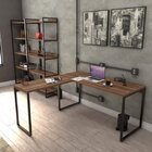 Escrivaninha Mesa Escritório Industrial Em L Estilo 1,50mx1,5