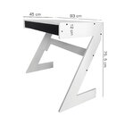 Escrivaninha Mesa Escritório Juvenil 75cm Sete Branco