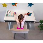 Escrivaninha Mesa Escritório Juvenil 75cm Sete Branco