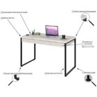 Escrivaninha Mesa Escritório Kuadra 2 Gavetas 120cm Industria