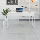 Escrivaninha Mesa Escritório Kuadra 2 Gavetas 135cm Industria