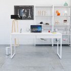 Escrivaninha Mesa Escritório Kuadra 2 Gavetas 150cm Industria