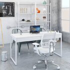 Escrivaninha Mesa Escritório Kuadra 2 Gavetas 150cm Industria