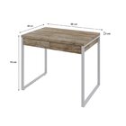 Escrivaninha Mesa Escritório Kuadra 2 Gavetas 90cm Industrial