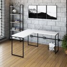 Escrivaninha Mesa Escritório L Estilo Dynamica 140cm Industri