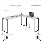 Escrivaninha Mesa Escritório L Estilo Dynamica 140cm Industri