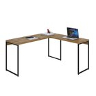 Escrivaninha Mesa Escritório L Estilo Dynamica 140cm Industri