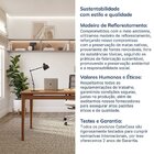 Escrivaninha Mesa Escritório Madeira Maciça 160cm Miriti Cabe