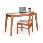 Escrivaninha Mesa Escritório Madeira Maciça 1 Gaveta Club Bra