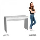 Escrivaninha Mesa Escritório Madri 2 Gavetas 120cm Branca Bra