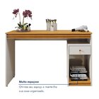 Escrivaninha Mesa Escritório Madrid Com Painel Para Tv Até 58