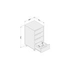 Escrivaninha Mesa Escritório Malta Com Gaveteiro Maia 1 Gavet