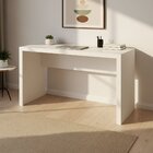 Escrivaninha Mesa Escritório Me4135 127cm Branco Branco