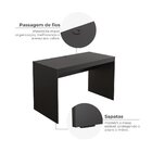 Escrivaninha Mesa Escritório Mesa Cáli Office Estudo Preto