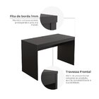 Escrivaninha Mesa Escritório Mesa Cáli Office Estudo Preto