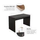 Escrivaninha Mesa Escritório Mesa Cáli Office Estudo Preto