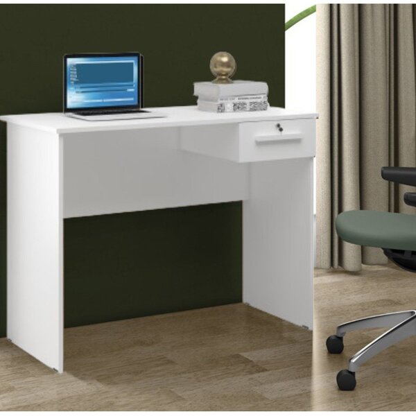 Escrivaninha Mesa Escritório Mesa Com Gaveta Hanna 105cm X 80