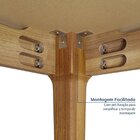 Escrivaninha Mesa Escritório Miriti 130cm Cabecasa Madeiraori