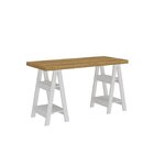 Escrivaninha Mesa Escritório Moderna Com Pés Cavalete Em Tamb