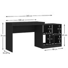 Escrivaninha Mesa Escritório Multifuncional Ho-2904 Hecol Móv