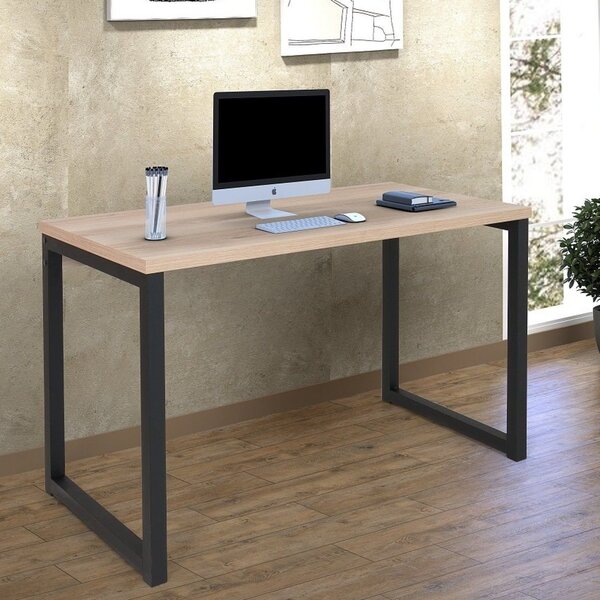 Escrivaninha Mesa Escritório Office 120cm Industrial Preto Fo
