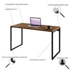 Escrivaninha Mesa Escritório Office Estilo Industrial 135cm K