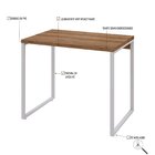 Escrivaninha Mesa Escritório Office Estilo Industrial 90cm Ku