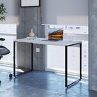 Escrivaninha Mesa Escritório Office Estilo Kuadra 120cm Indus