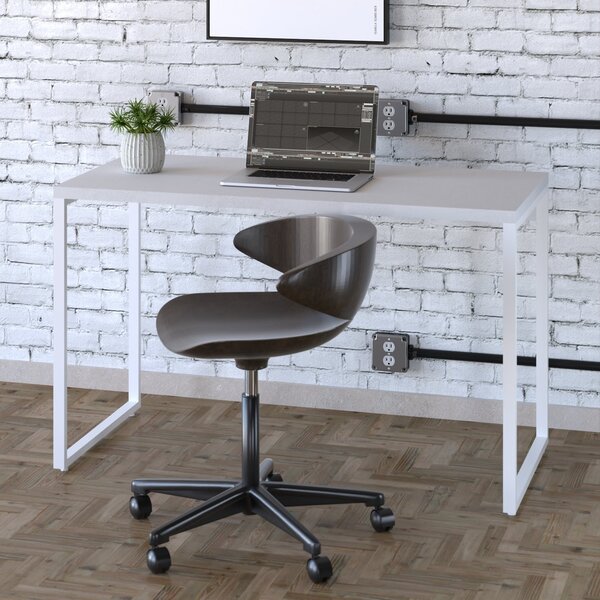 Escrivaninha Mesa Escritório Office Estilo Kuadra 120cm Indus