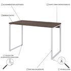 Escrivaninha Mesa Escritório Office Estilo Kuadra 120cm Indus