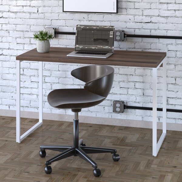 Escrivaninha Mesa Escritório Office Estilo Kuadra 120cm Indus