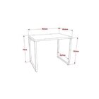 Escrivaninha Mesa Escritório Office Estilo Kuadra 90cm Indust