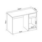 Escrivaninha Mesa Escritório Office Morada 1 Gaveta 1 Porta 1