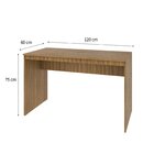 Escrivaninha Mesa Escritório Office Turim 120cm Espresso Móve