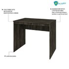 Escrivaninha Mesa Escritório Office Turim 90cm Espresso Móveis