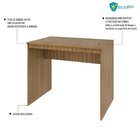 Escrivaninha Mesa Escritório Office Turim 90cm Espresso Móveis