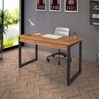 Escrivaninha Mesa Escritório Oficce 120cm Industrial Preto Fo