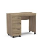 Escrivaninha Mesa Escritório Osaka 3 Gavetas 90cm Castanho Ca