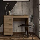 Escrivaninha Mesa Escritório Osaka 3 Gavetas 90cm Castanho Ca