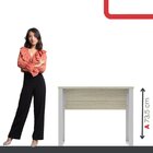 Escrivaninha Mesa Escritório P25 90cm Castanheira E Cinza Cas
