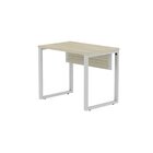 Escrivaninha Mesa Escritório P25 90cm Castanheira E Cinza Cas