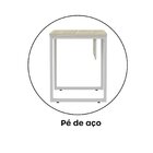 Escrivaninha Mesa Escritório P25 90cm Castanheira E Cinza Cas