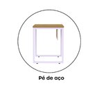 Escrivaninha Mesa Escritório P25 90cm Samba E Lilás Samba/lil