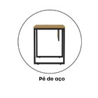 Escrivaninha Mesa Escritório P25 90cm Samba E Preto Samba/pre