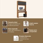 Escrivaninha Mesa Escritório Para Computador Viena 1 Porta Es