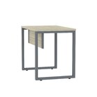 Escrivaninha Mesa Escritório Pe25 90cm Nogueira E Grafito Nog