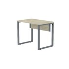 Escrivaninha Mesa Escritório Pe25 90cm Nogueira E Grafito Nog